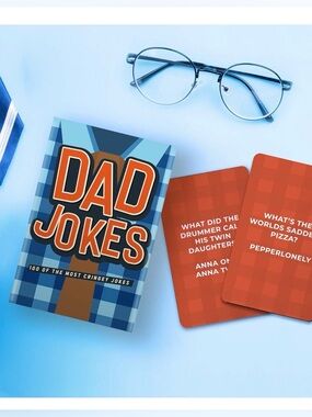 Gift Republic Dad Jokes 100 Hilarious Joke Cards World's Funniest & Puns